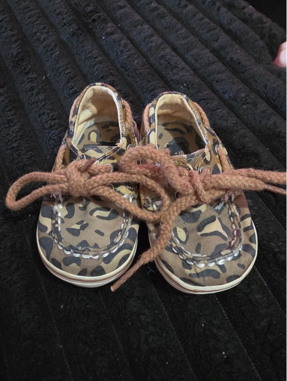 Baby leopard Sperry shoes